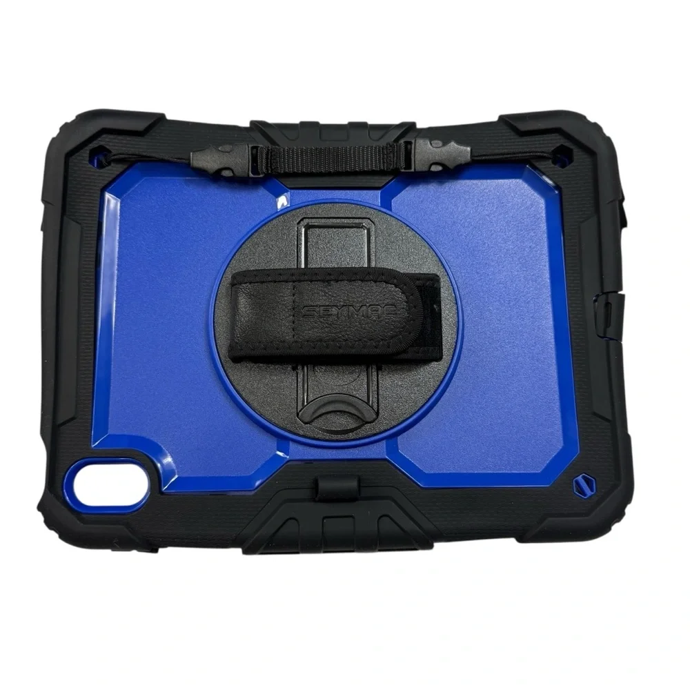 SEYMAC Stock Rugged Case for iPad 10th Gen 10.9-inch 2022 Blue w/ Kickstand NIB